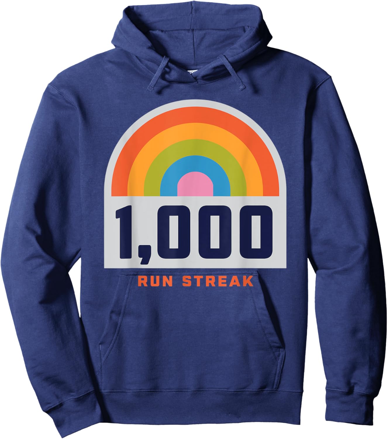 Run Streak Run Streaker 1,000 Days of Running Comma Day Hoodie - Hoodie | Navy