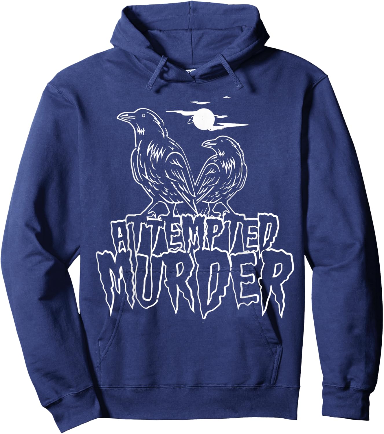 Attempted Murder Viking Crows Hoodie - Hoodie | Navy