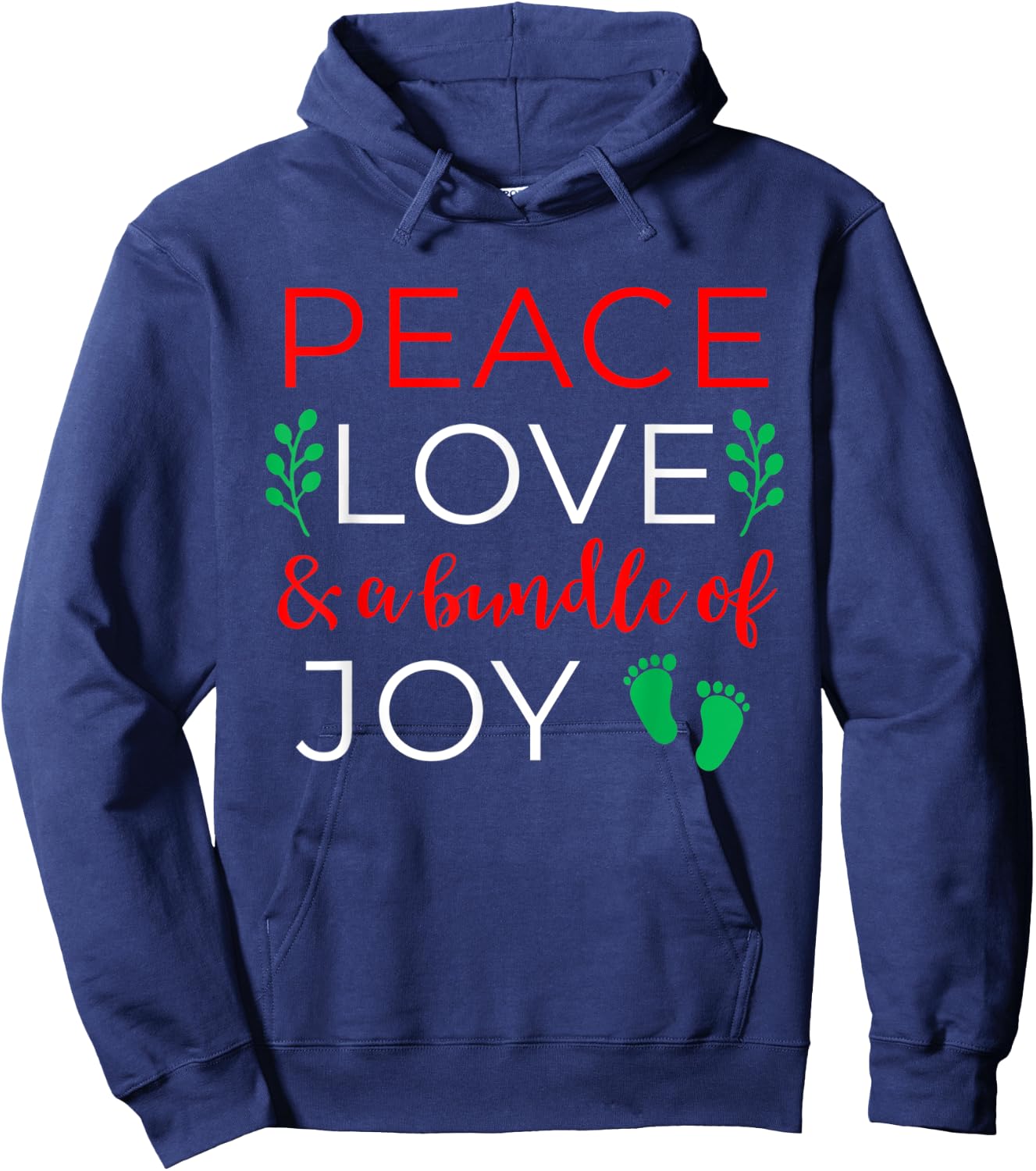Christmas Pregnancy Announcement Shirt Couples Baby Reveal Hoodie - Hoodie | Navy