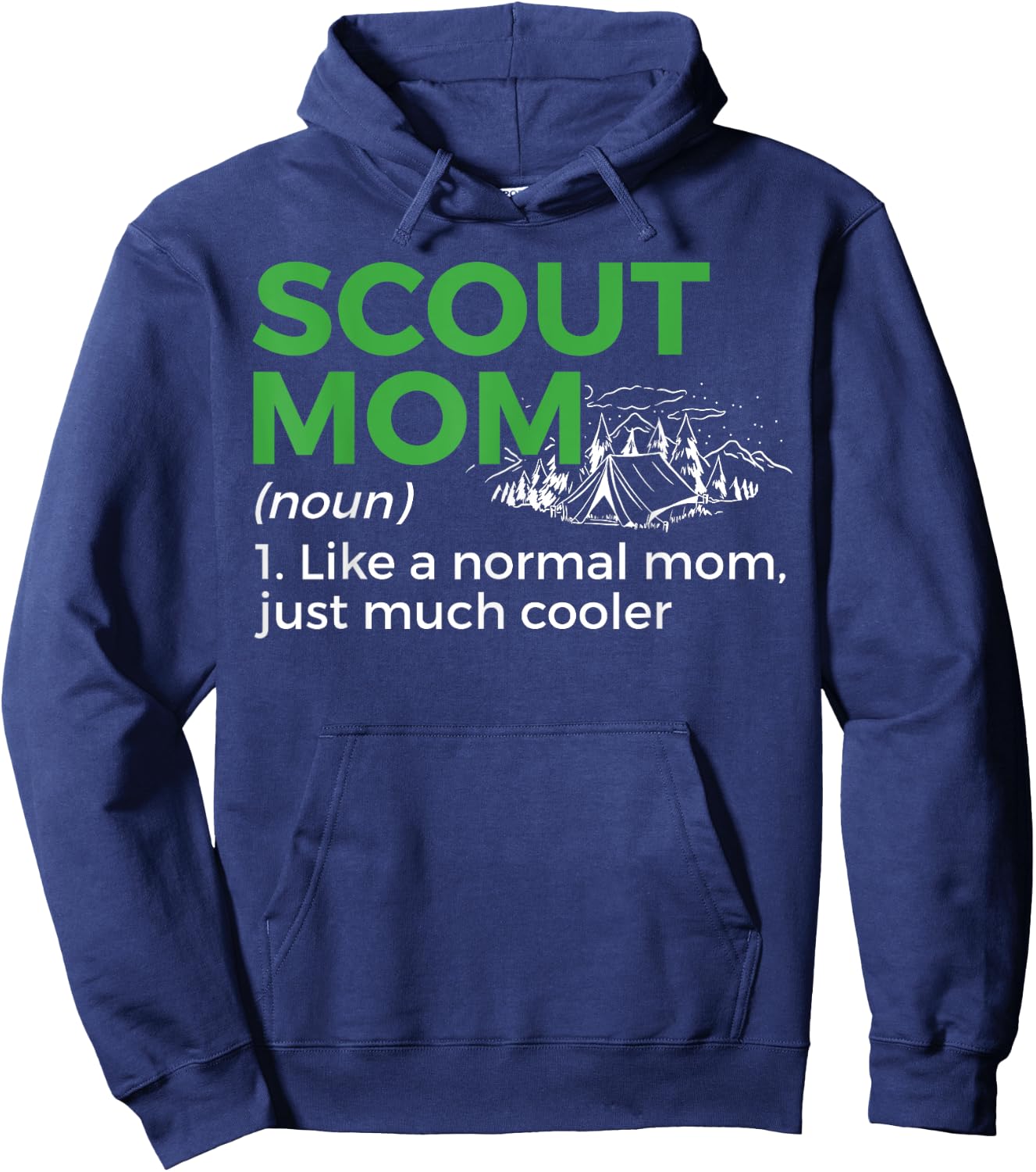 Scouting Funny Scout Mom Definition Hoodie - Hoodie | Navy