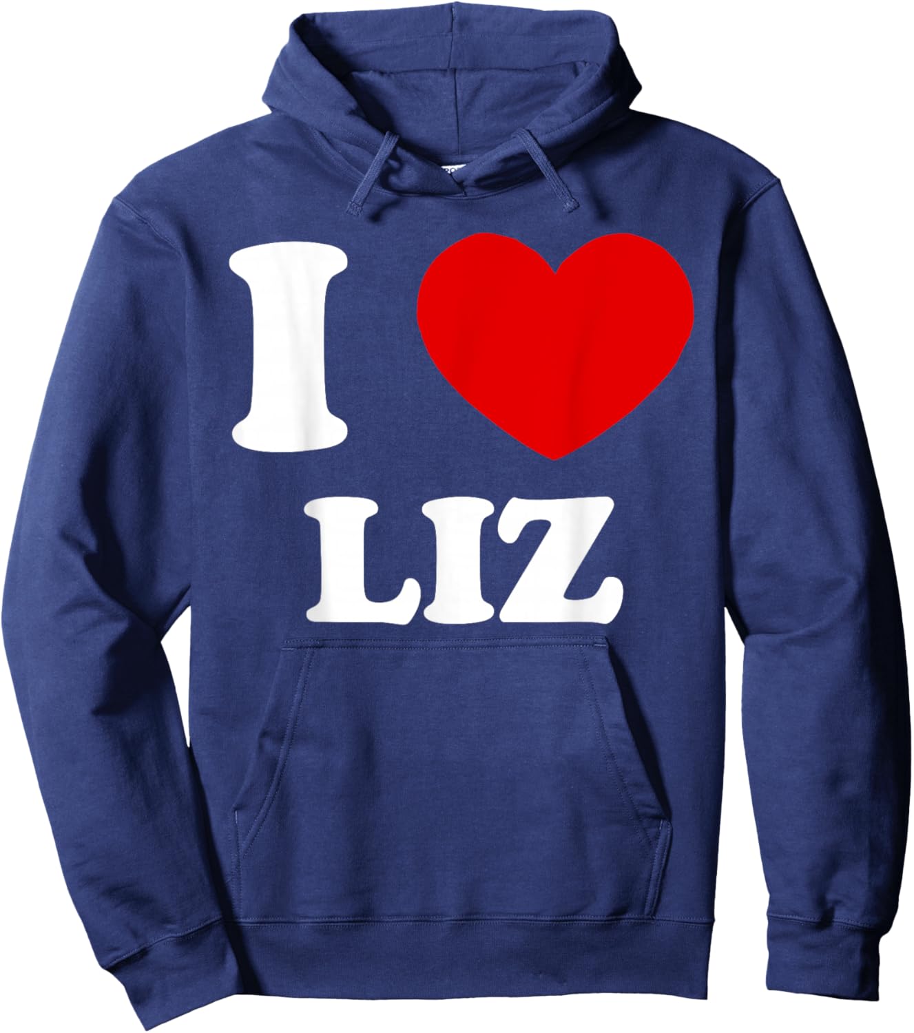 I Love Liz I Heart Liz Funny Liz Hoodie - Hoodie | Navy