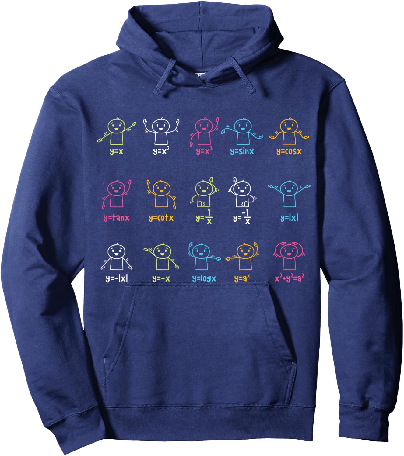 Algebra Dance Funny Graph Figures Math Equation Teacher Small Hoodie - Hoodie | Navy