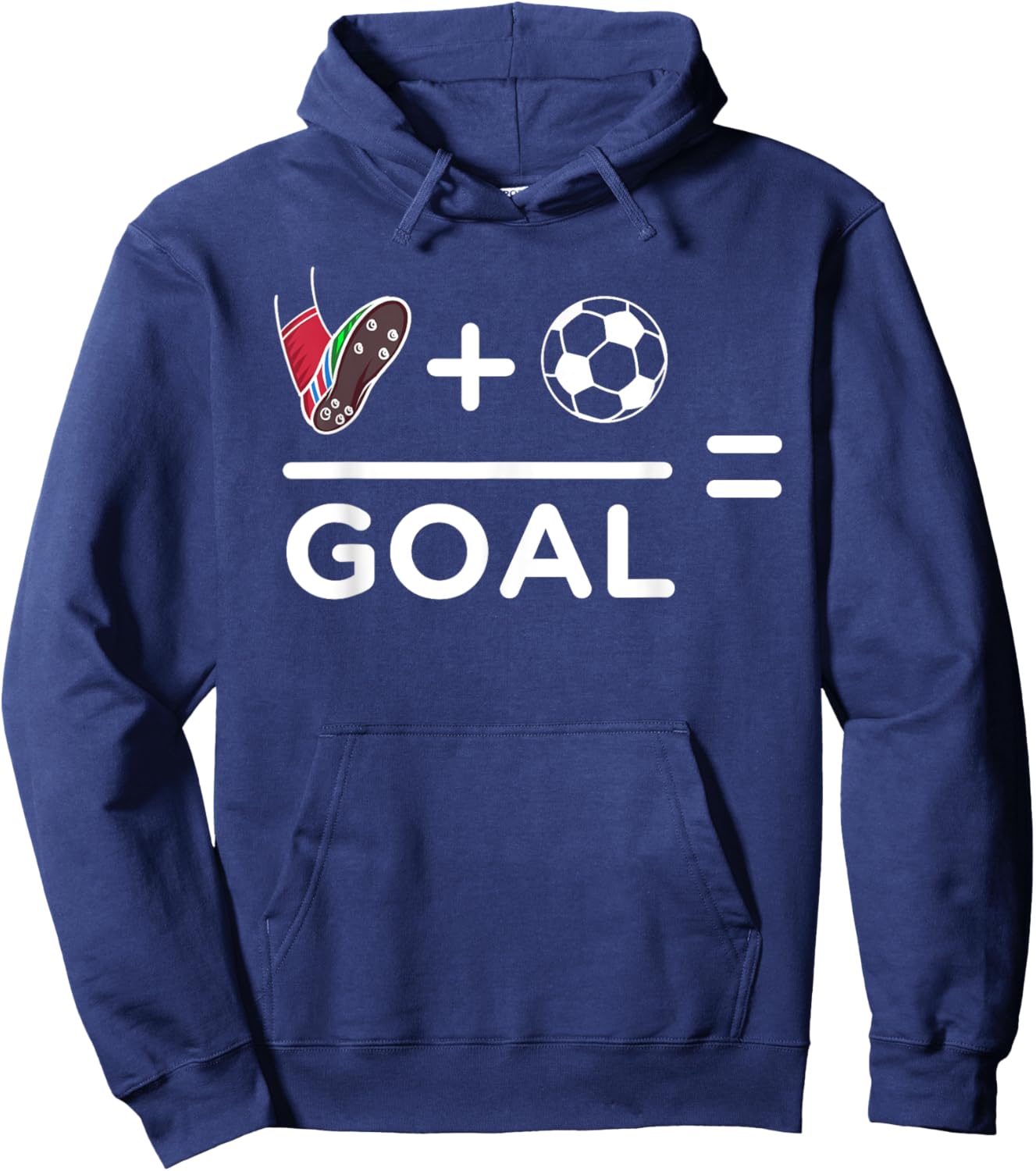 Funny Soccer Player Math Goal Lover Humor Boys Girls Outfit Hoodie - Hoodie | Navy