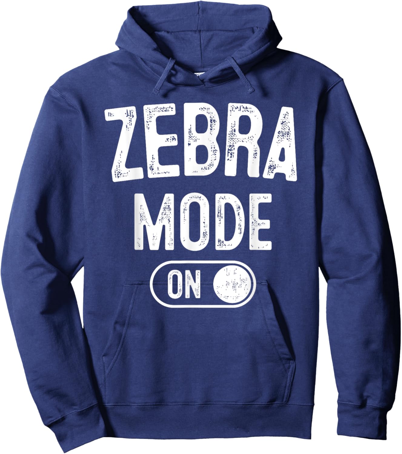 Zebra Mode On Costume Funny Safari Gift Zoo Animal Lover Hoodie - Hoodie | Navy