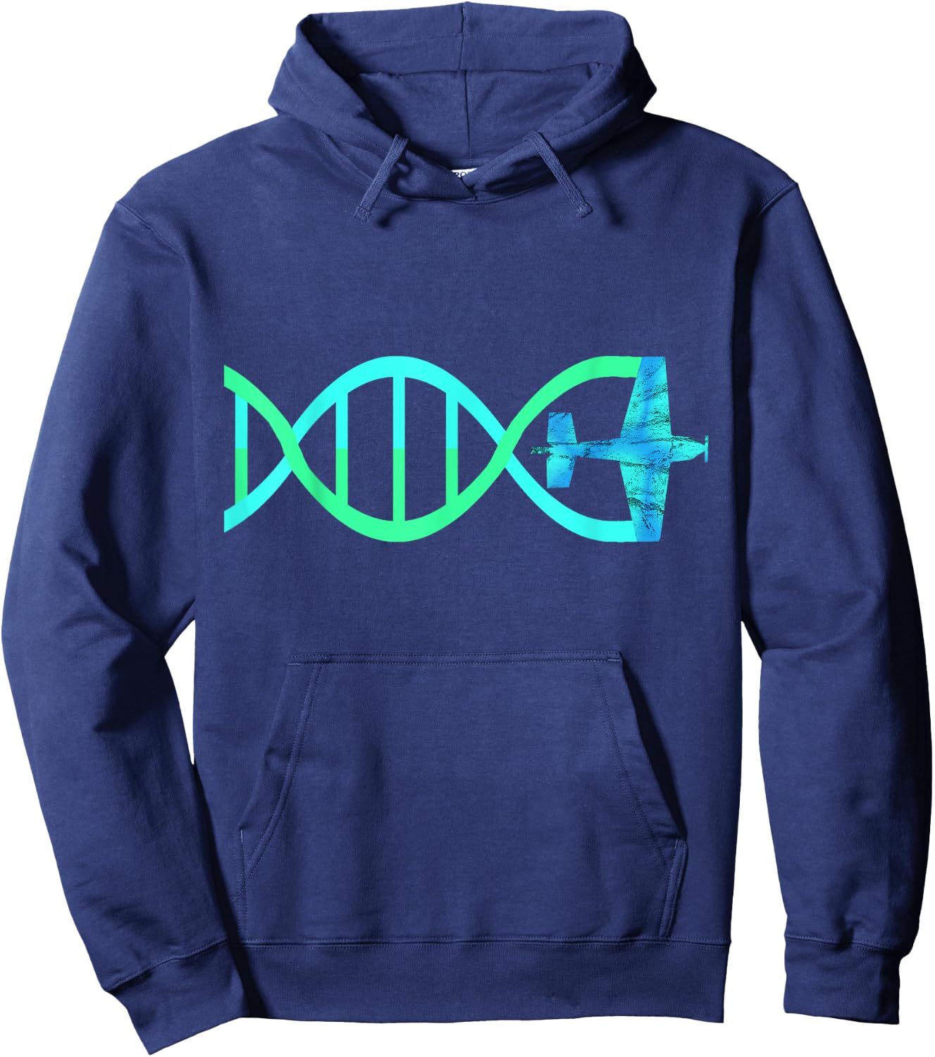 Aerobatic DNA Airplane Biplane Airshow Loops Maneuvers Shirt Hoodie - Hoodie | Navy