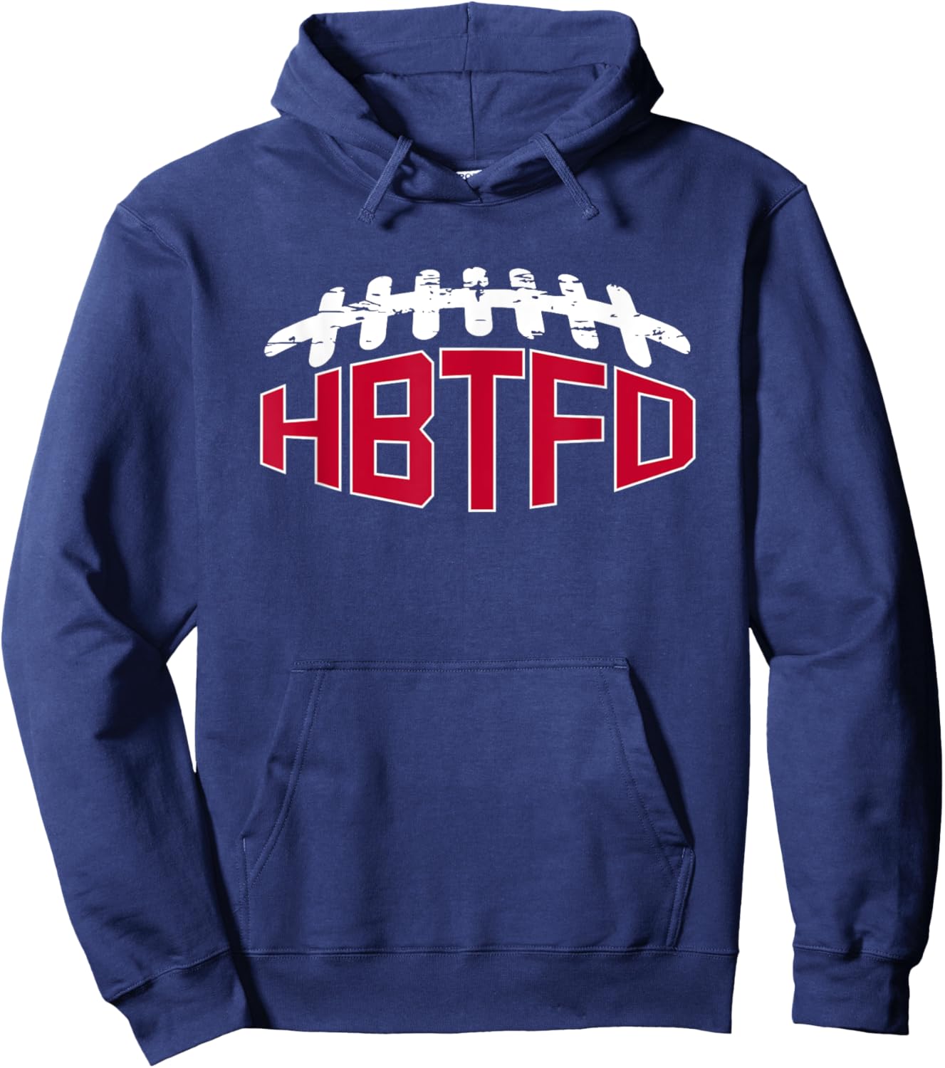 Football, USA HBTFD! Football - Black, Small - -Adults Hoodie - Hoodie | Navy