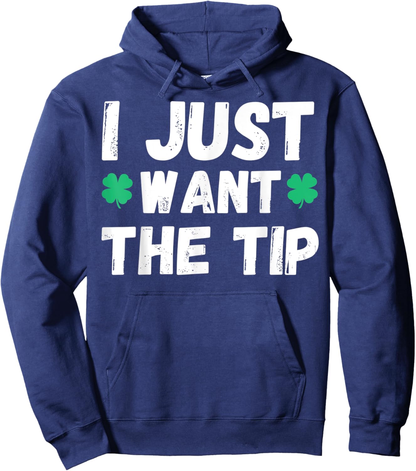 Women's Funny Bartender Just The Tip for St Patricks Day Hoodie - Hoodie | Navy