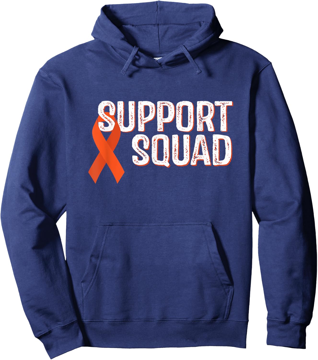 Leukemia Awareness Support Squad Hoodie - Hoodie | Navy