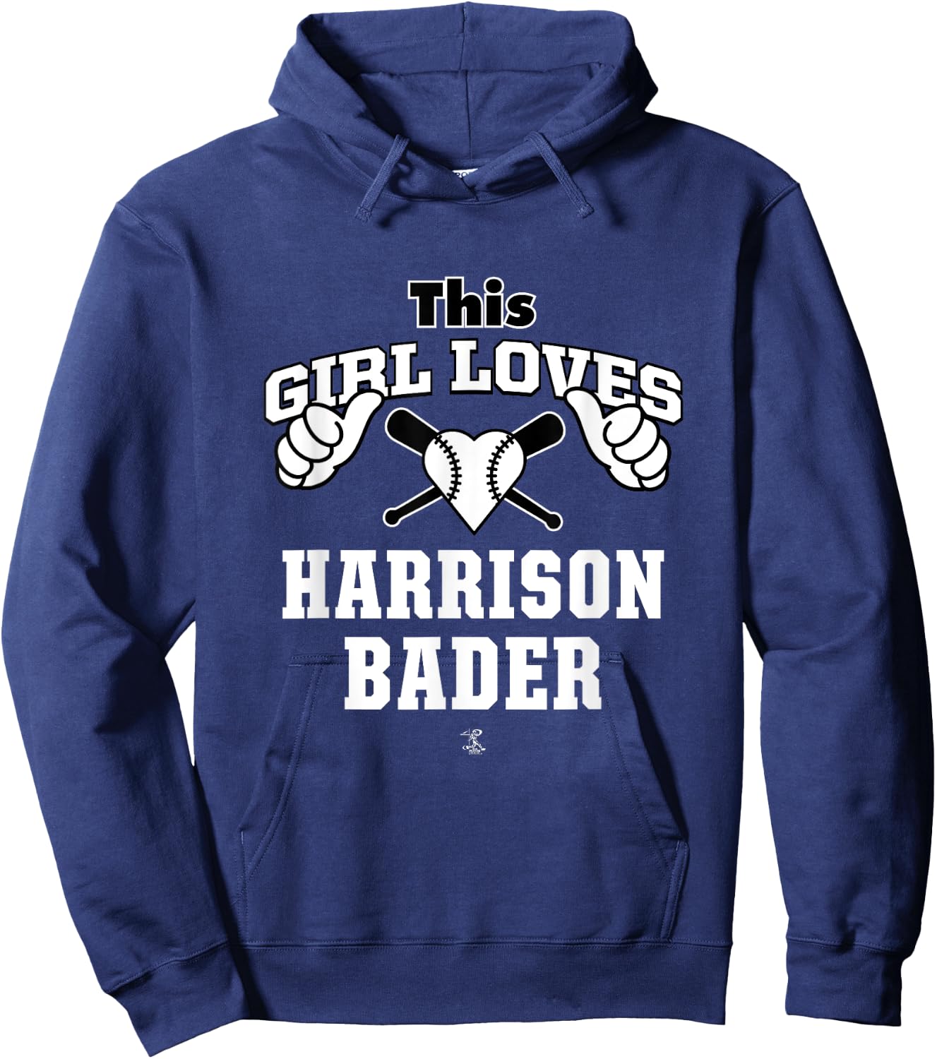 Harrison Bader This Girl Loves Gameday Hoodie - Hoodie | Navy