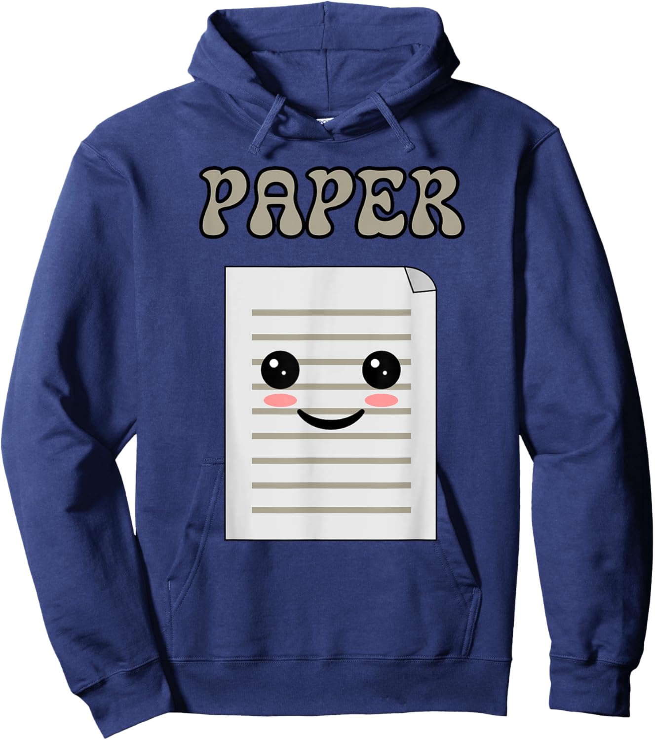Rock Paper Scissors Easy Halloween Matching Group Costume Hoodie - Hoodie | Navy