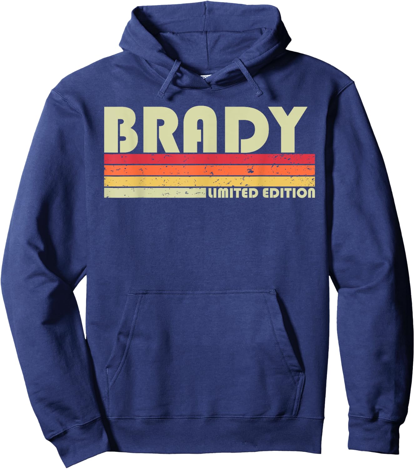 BRADY Gift Name Personalized Funny Retro Vintage Birthday Hoodie - Hoodie | Navy