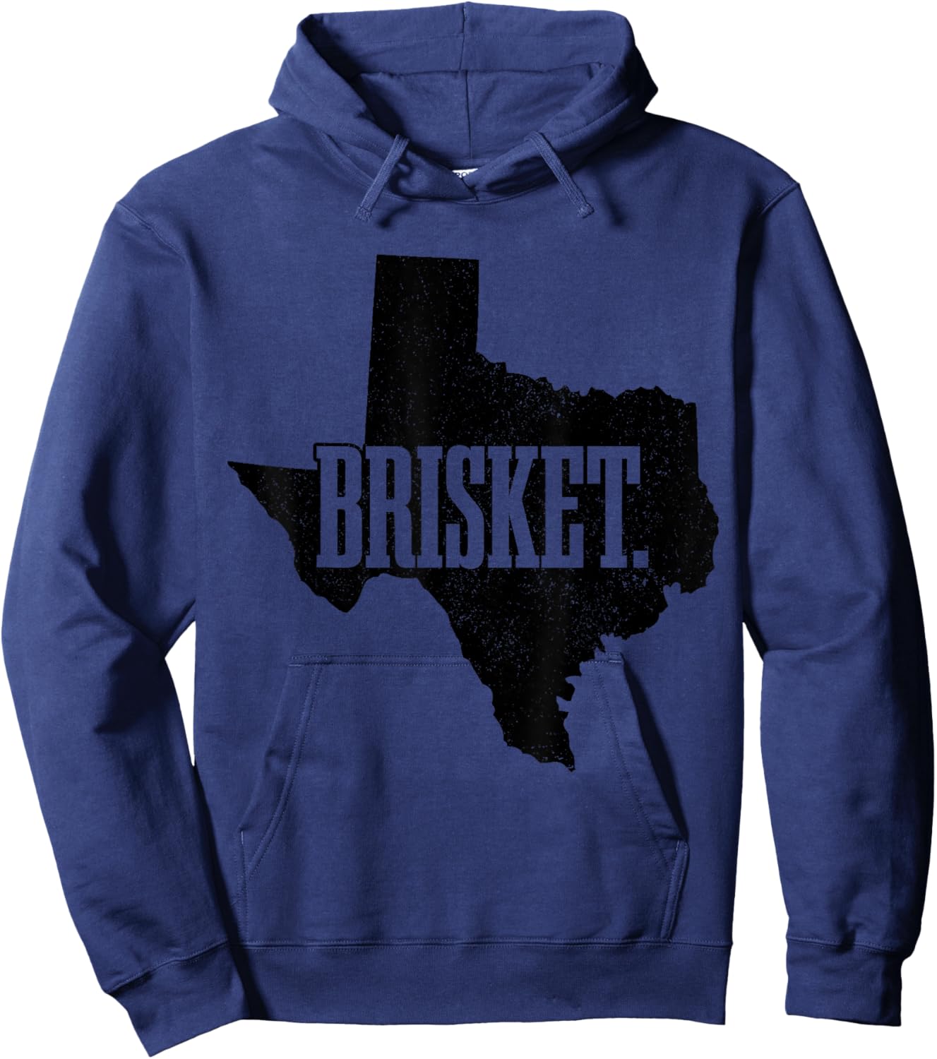 Brisket Texas BBQ State Map Pride Barbecue Grill Grilling Hoodie - Hoodie | Navy