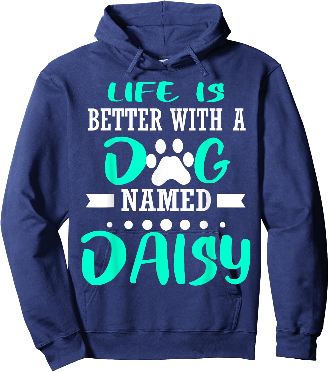 Dog Named Daisy Cute Funny Dog Owner Mom Dad Christmas Gift Hoodie - Hoodie | Navy