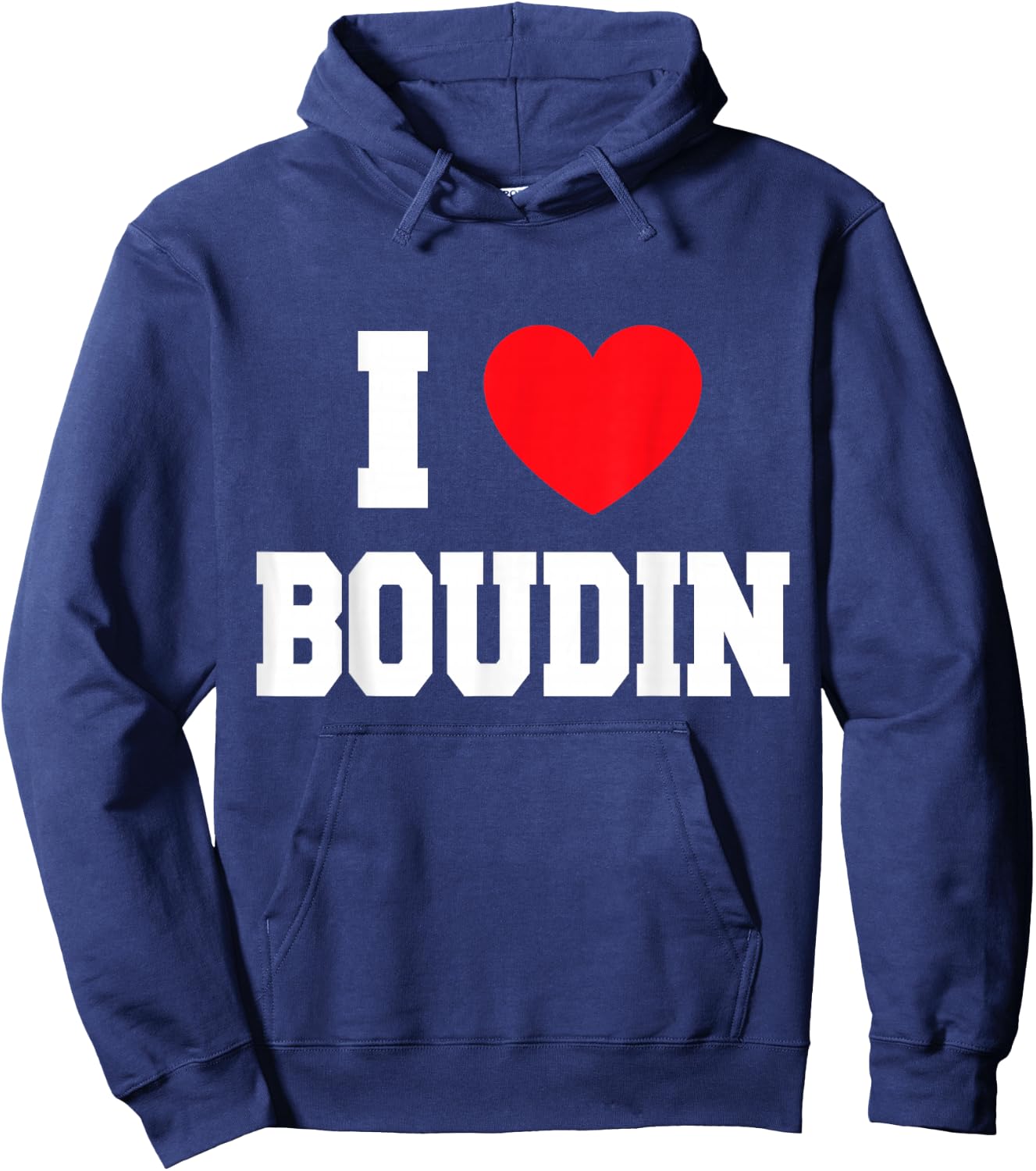 I Love Boudin Hoodie - Hoodie | Navy