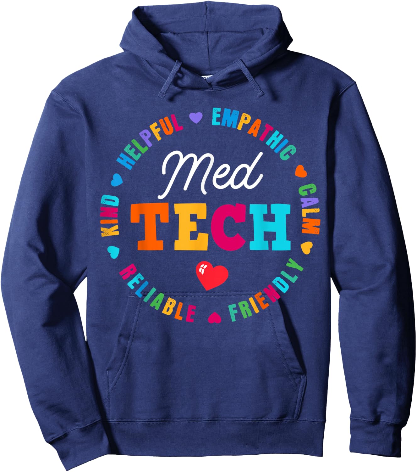 MED Tech Appreciation Week healthcare Medical Technologist Hoodie - Hoodie | Navy