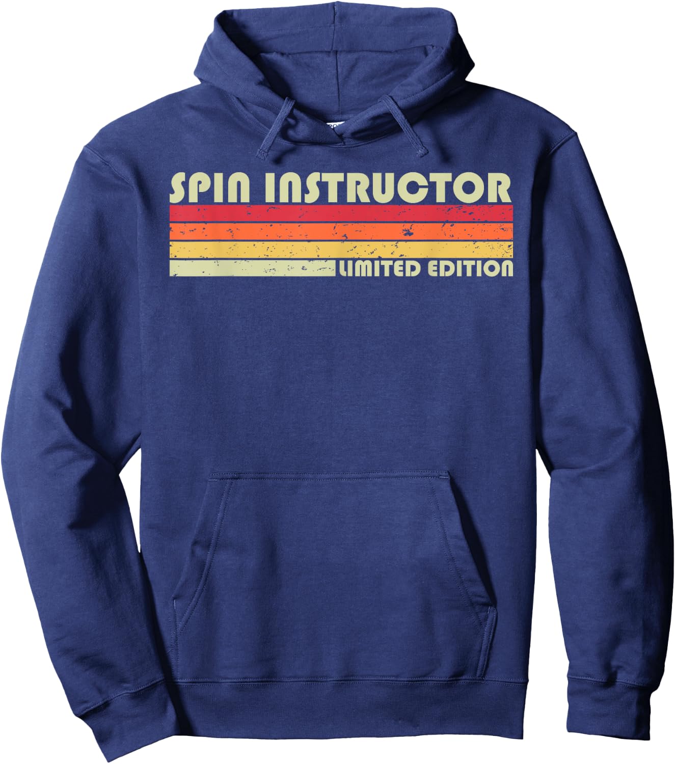 SPIN INSTRUCTOR Funny Job Title Profession Birthday Worker Hoodie - Hoodie | Navy