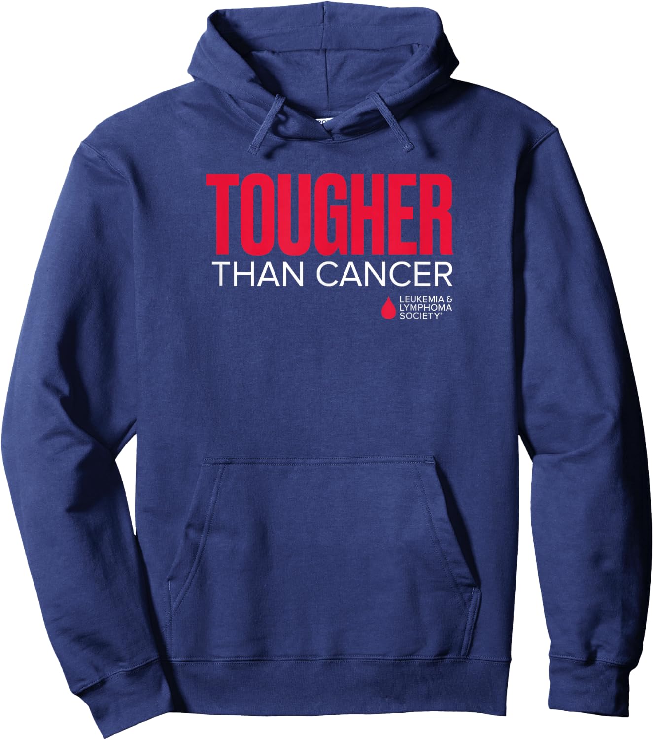 LLS - Tougher Than Cancer - T Shirt Hoodie - Hoodie | Navy