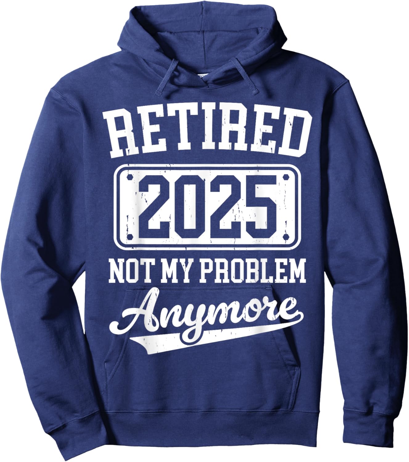 Vintage Retired 2025 Funny Retirement Men Women Hoodie - Hoodie | Navy