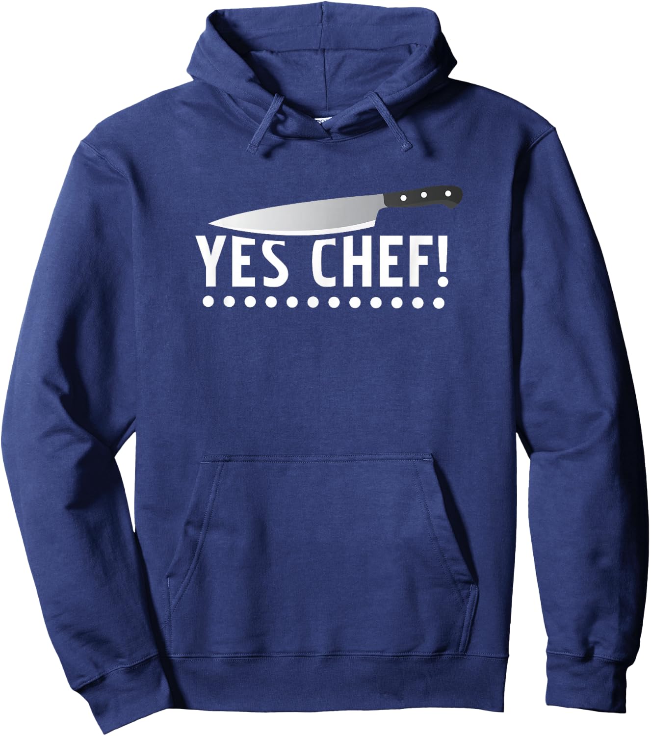Yes Chef Cooking Funny , Black Hoodie - Hoodie | Navy