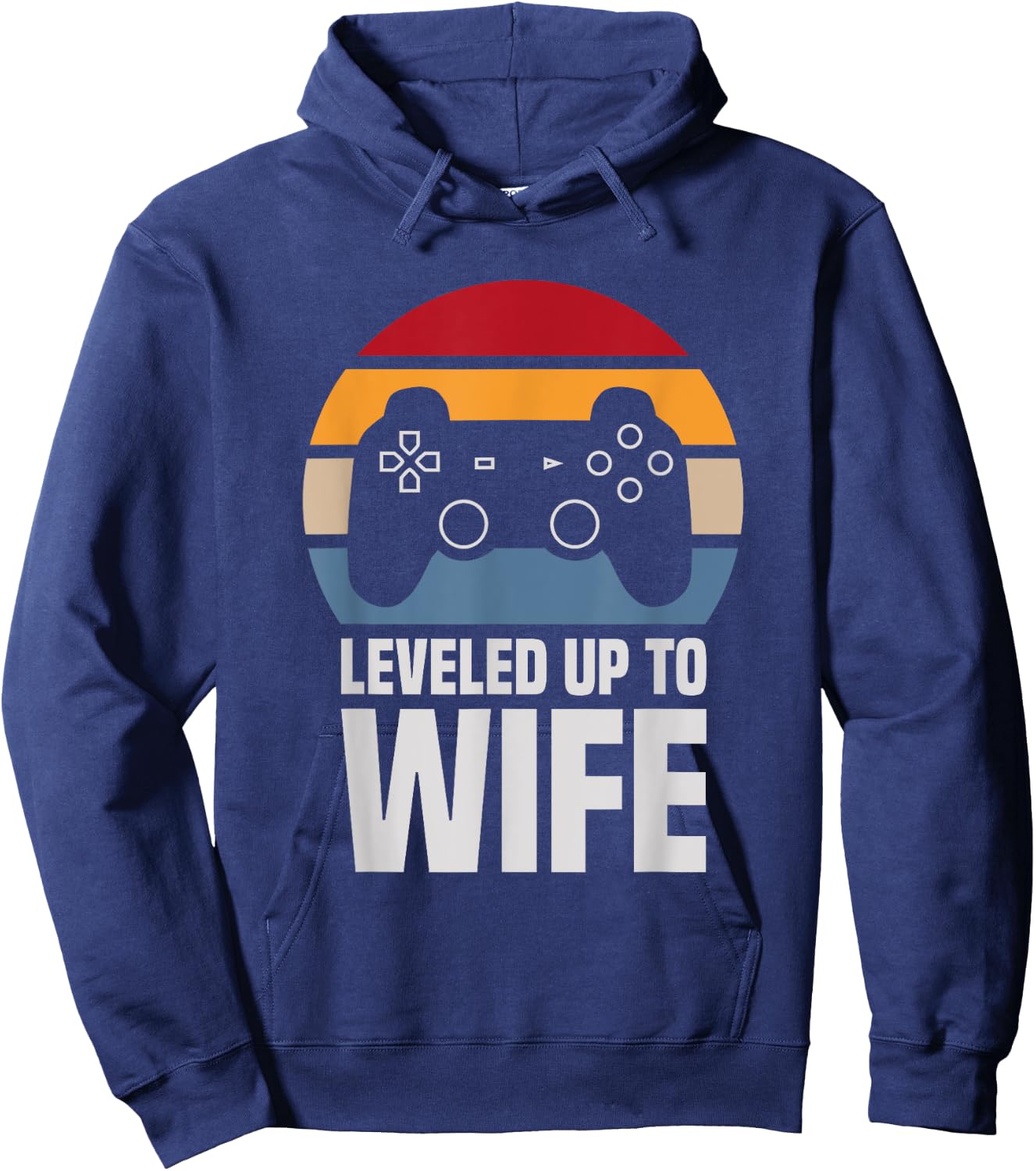 Leveled Up To Wife Gifts Newly Married Couple Hoodie - Hoodie | Navy