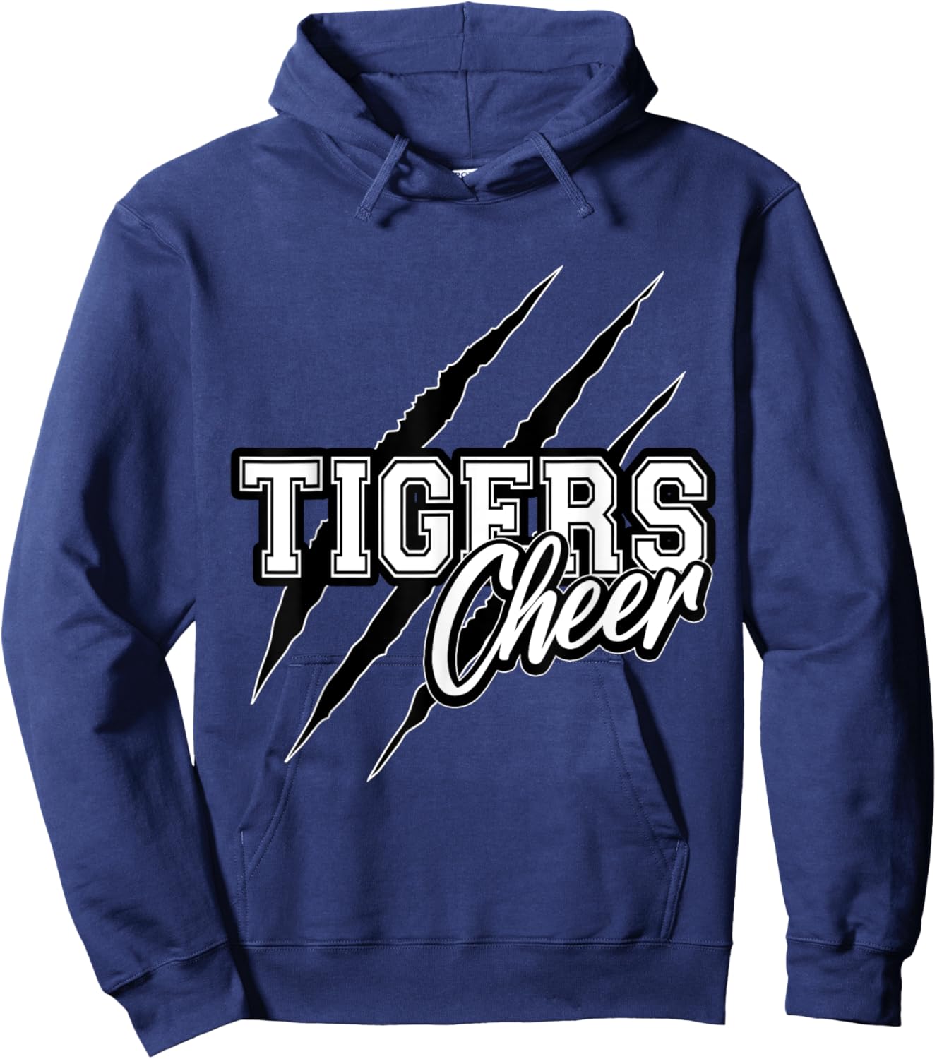 Tigers Cheer Back To School Cheerleading Team Spirit Hoodie - Hoodie | Navy
