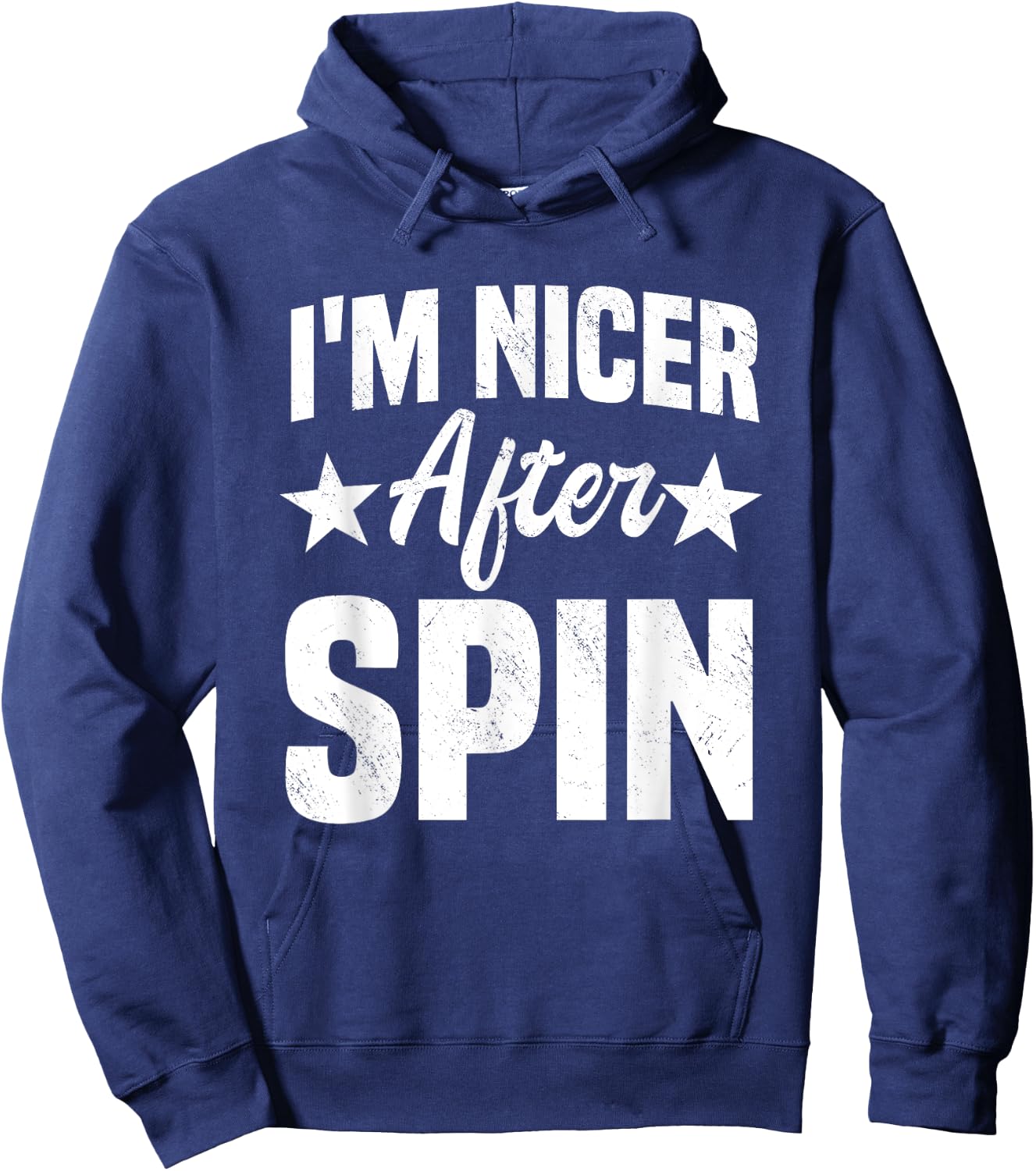 Indoor Cycling Instructor Stationary Bike Nicer After Spin Hoodie - Hoodie | Navy