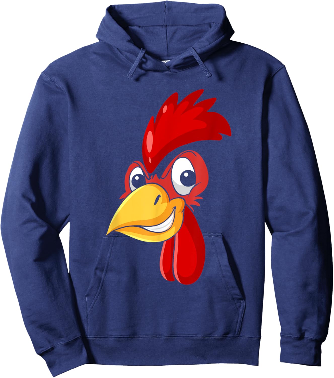 Rooster Chicken Face Cockfighting Bird Halloween Costume Hoodie - Hoodie | Navy