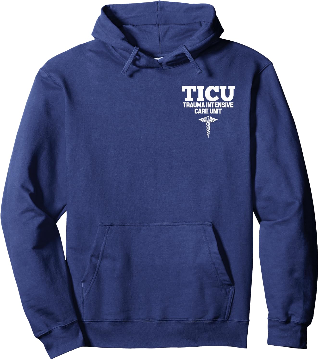 TICU Registered Nurse Intensive Care Unit RN Staff Hoodie - Hoodie | Navy