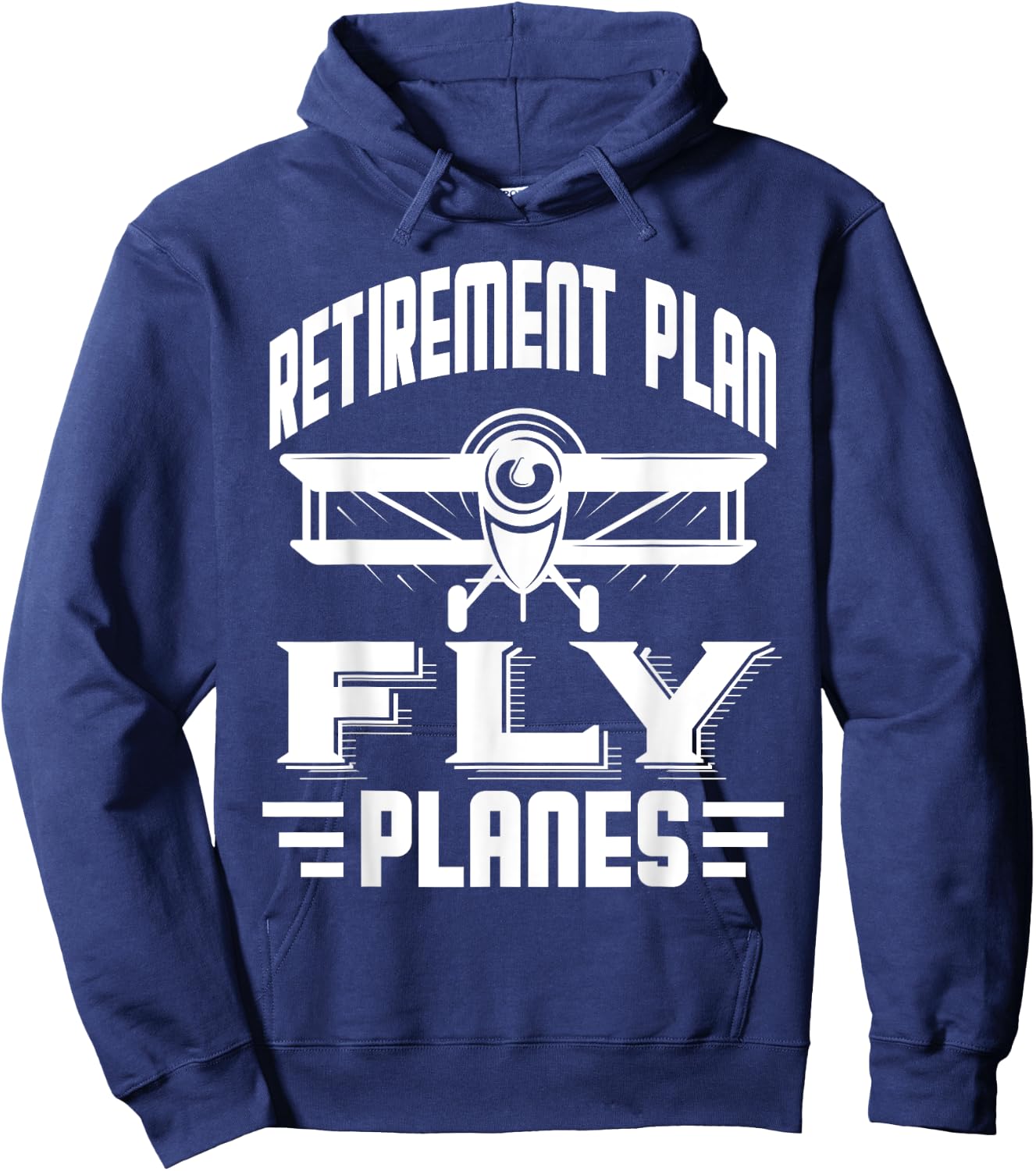 Pilot Retirement Plan Planes Flying Airplane Airline Captain Hoodie - Hoodie | Navy