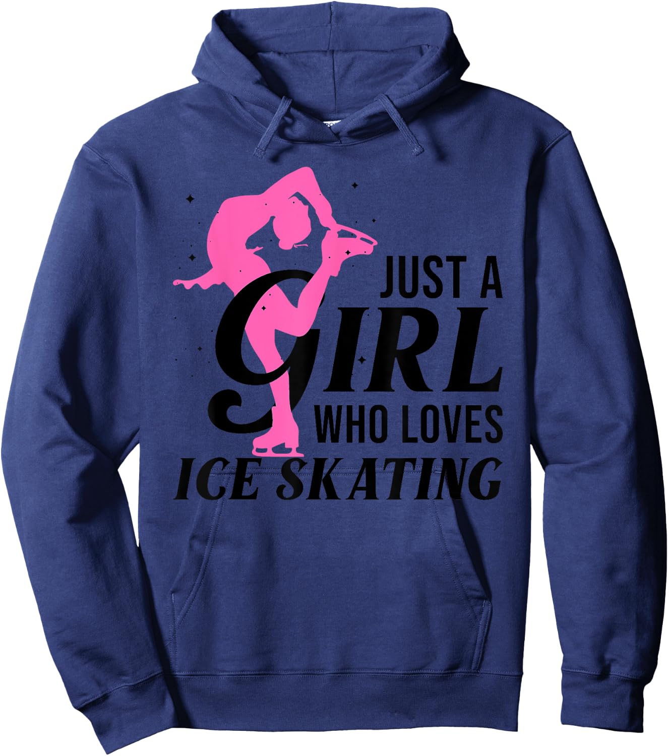 Funny Ice Skating Gift Girls Women Skater Figure Skating Hoodie - Hoodie | Navy