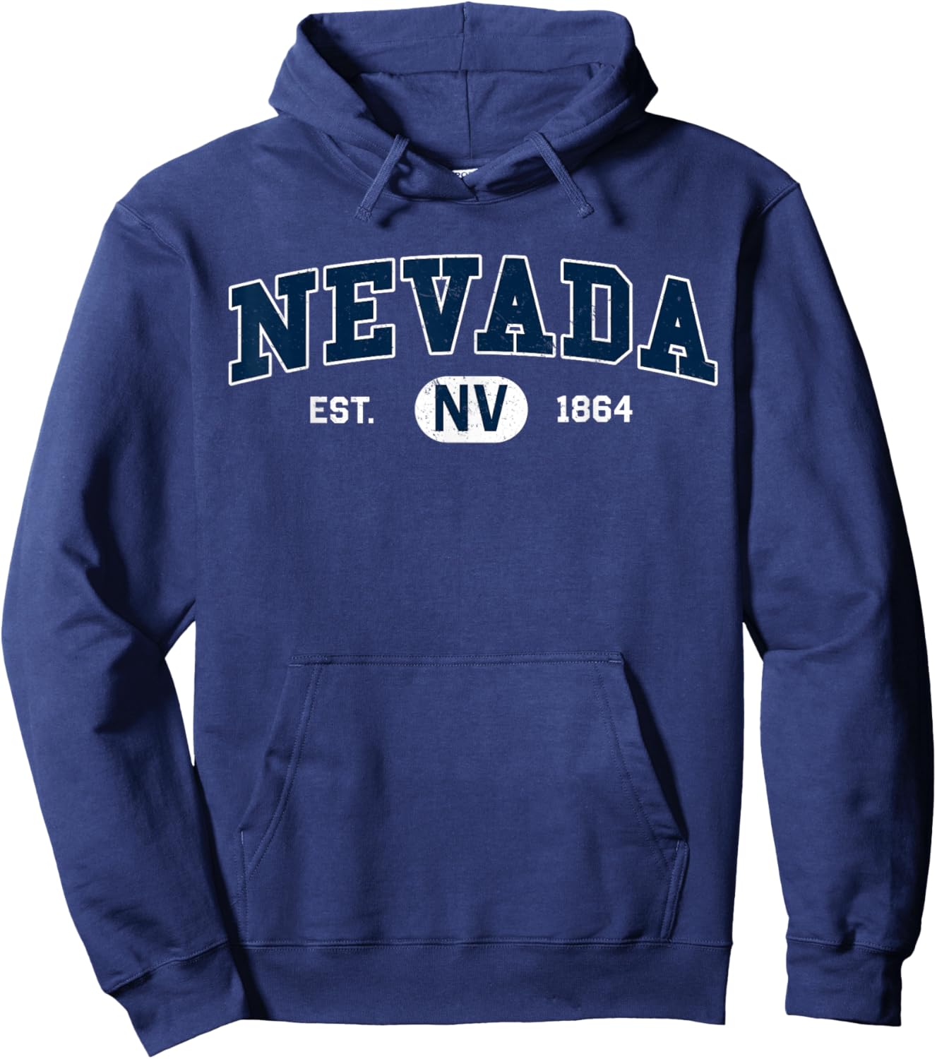 Nevada – Classic Collegiate / Varsity Style COZY Nevada Hoodie - Hoodie | Navy
