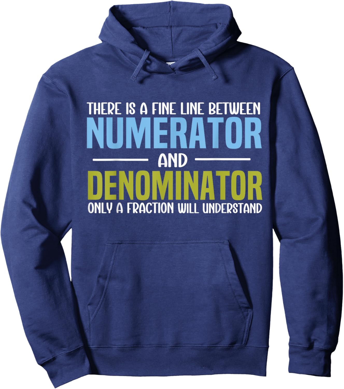 Funny Math Teacher Joke Men Women Fun Best Math Quotes Hoodie - Hoodie | Navy
