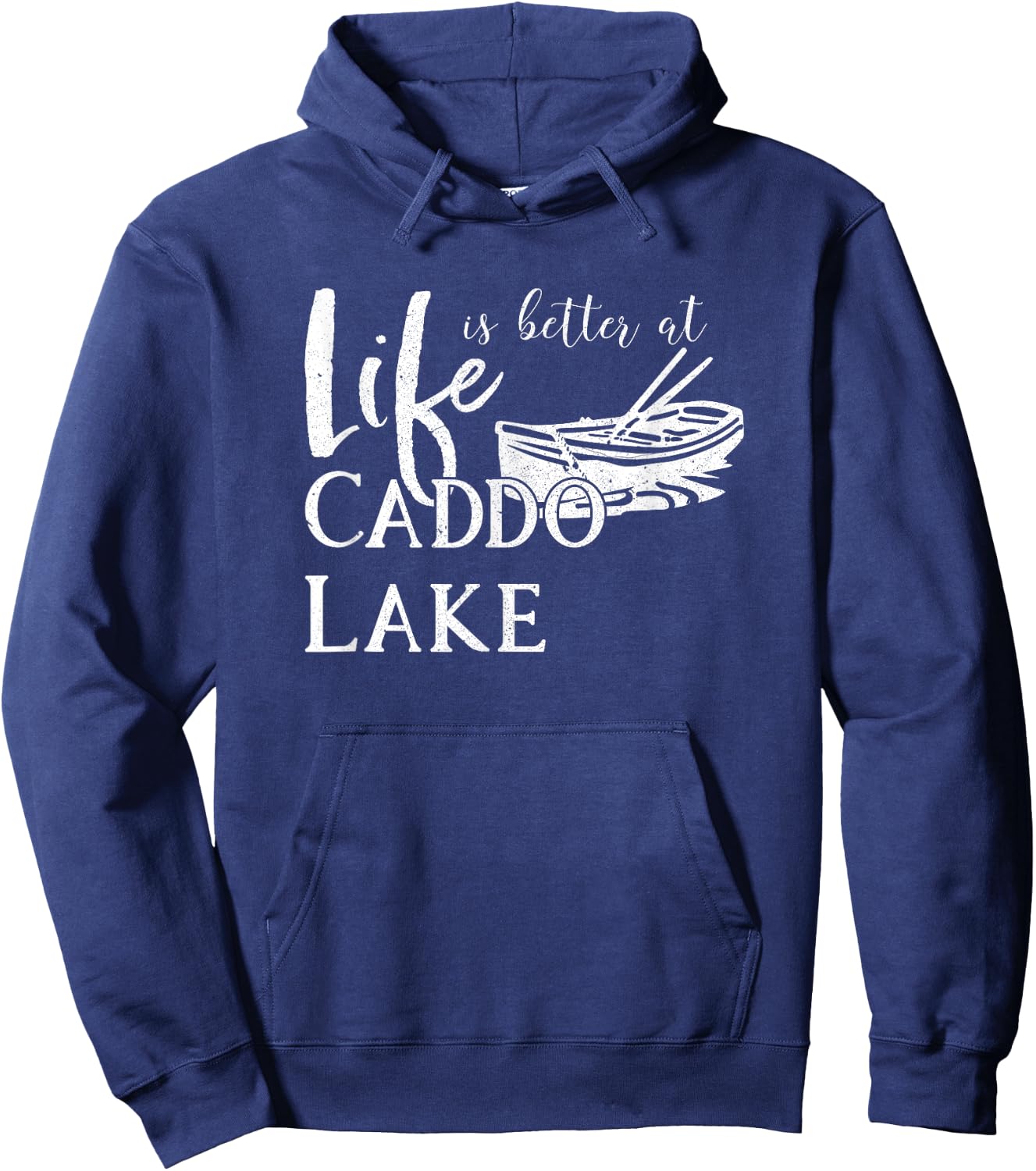 Caddo Lake, Life is Better, Texas Hoodie - Hoodie | Navy