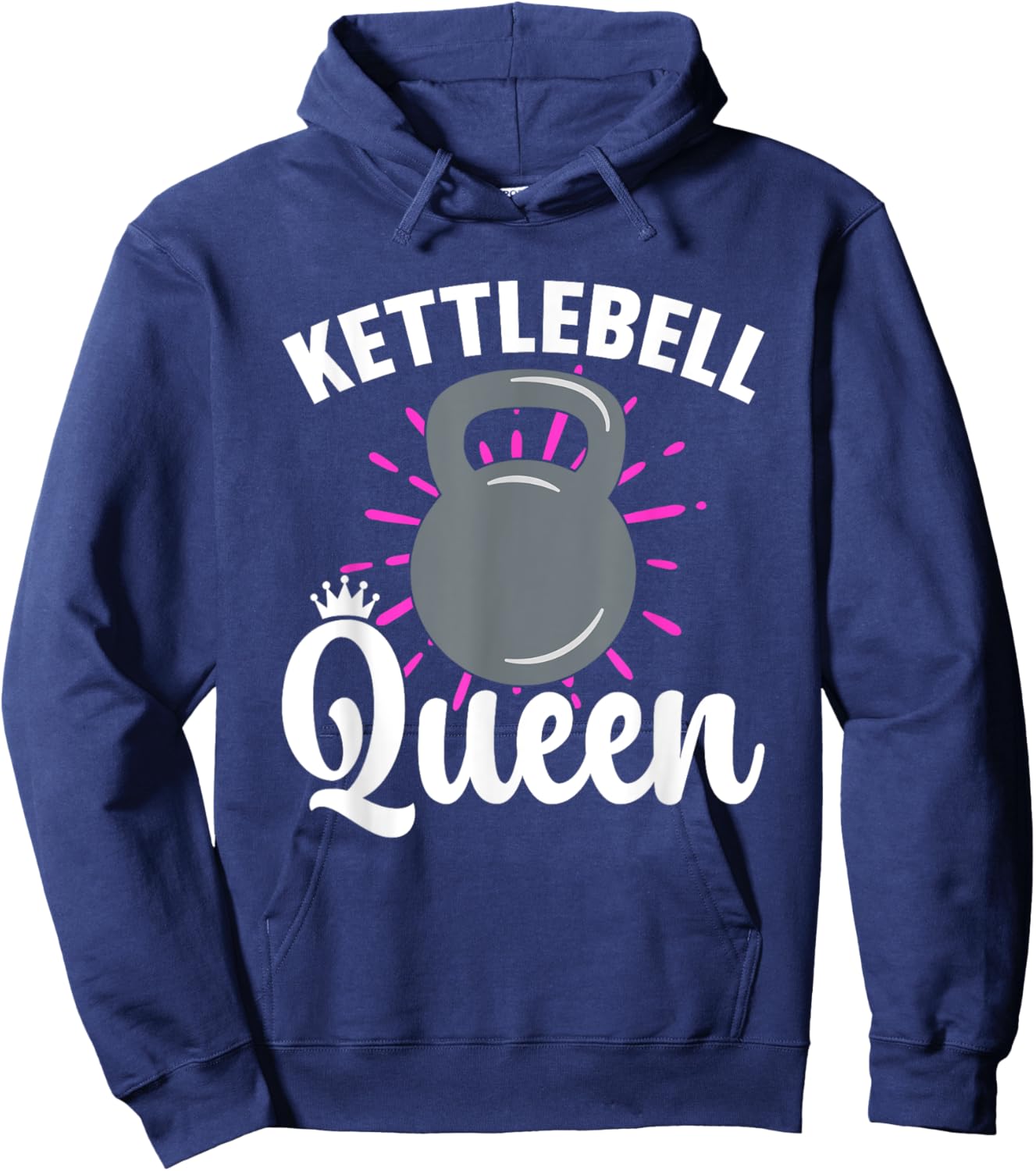 Kettlebell Queen Workout Fitness Training Kettlebell Hoodie - Hoodie | Navy