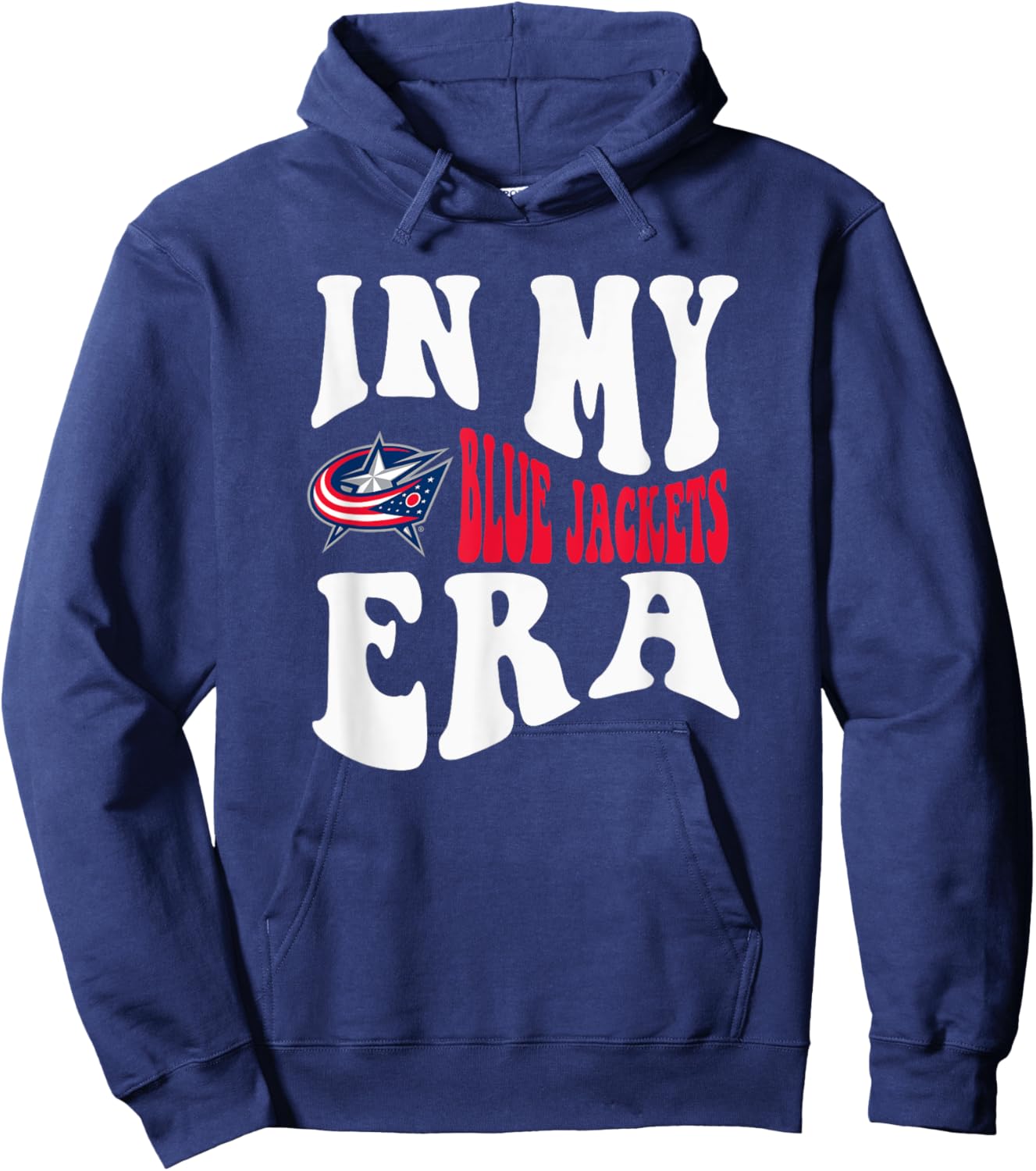 Columbus Blue Jackets Era Officially Licensed Hoodie - Hoodie | Navy
