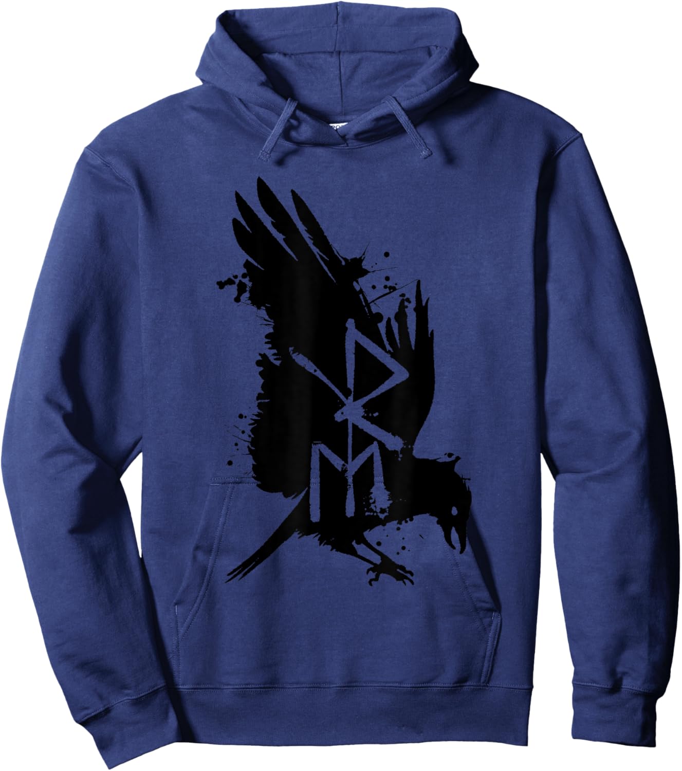 Crow Raven Norse Mythology Viking Vikings lover Hoodie - Hoodie | Navy