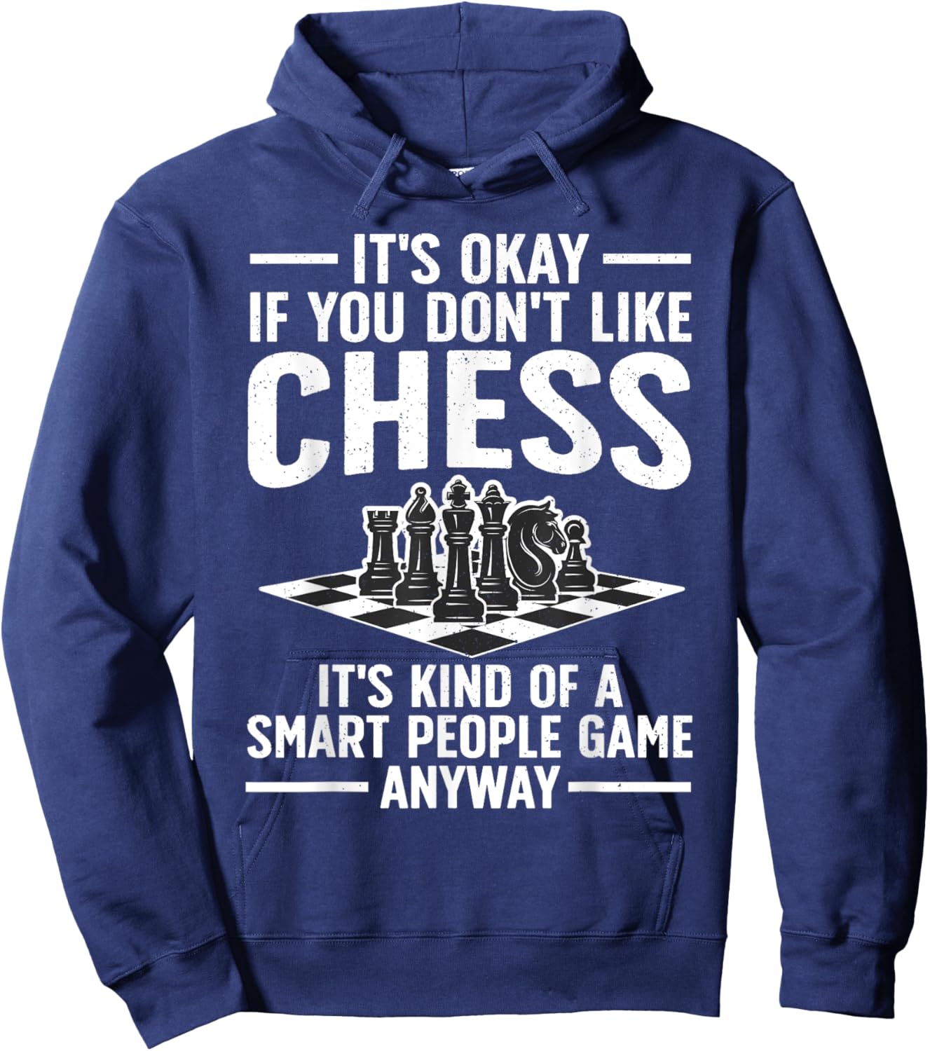 Cool Chess Players Art Boys Kids Chess Lover Novelty Hoodie - Hoodie | Navy