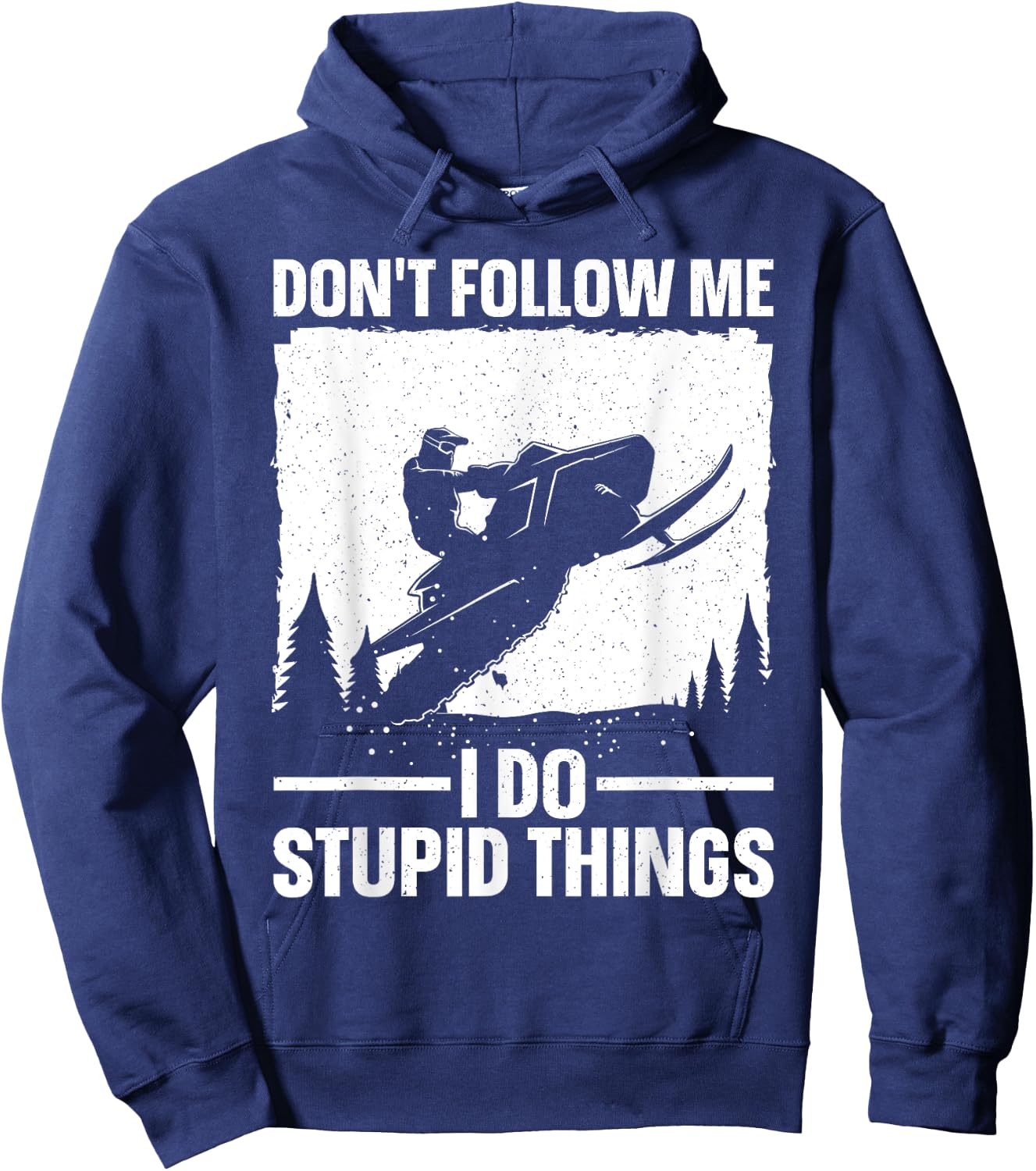 Snowmobile Art Women Snowmobiling Snowmobile Lover Hoodie - Hoodie | Navy