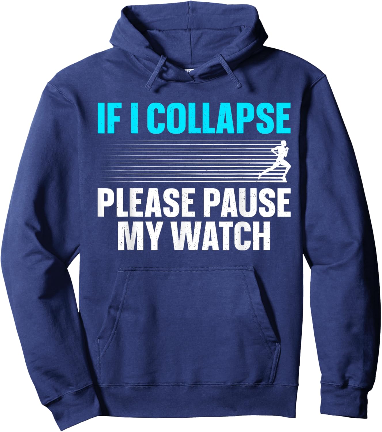 Funny Marathon Runner Run Art Women Marathon Running Hoodie - Hoodie | Navy