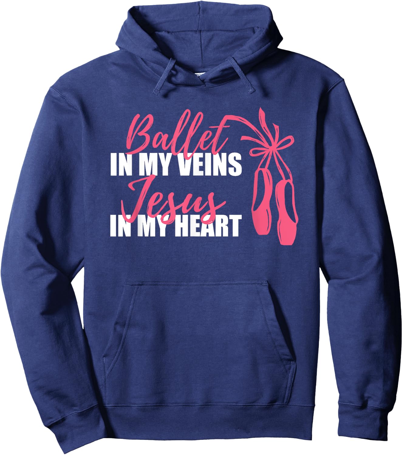 Ballet Veins Jesus Heart Faith Believe Awesome Shoe Hoodie - Hoodie | Navy