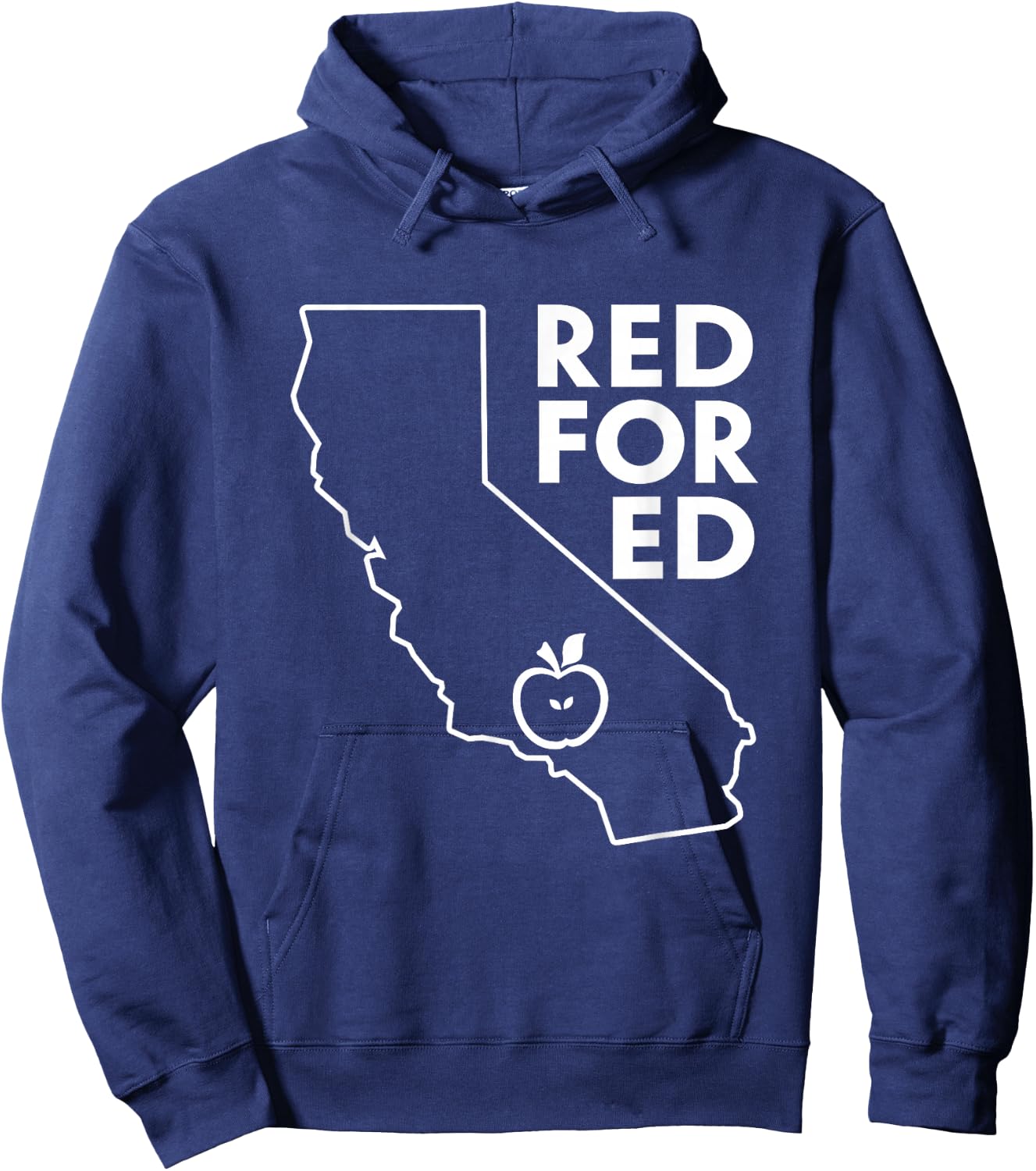 United Teacher Los Angeles Protest UTLA Red For Ed Shirt Hoodie - Hoodie | Navy
