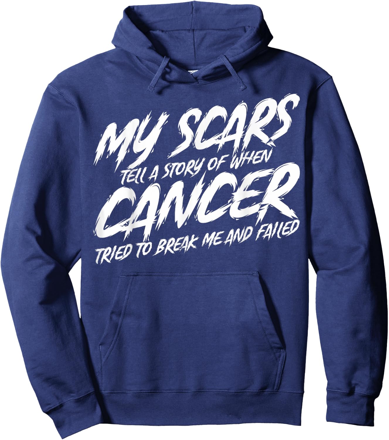 Cancer Survivors My Scars Tell A Story Cancer Patients Hoodie - Hoodie | Navy