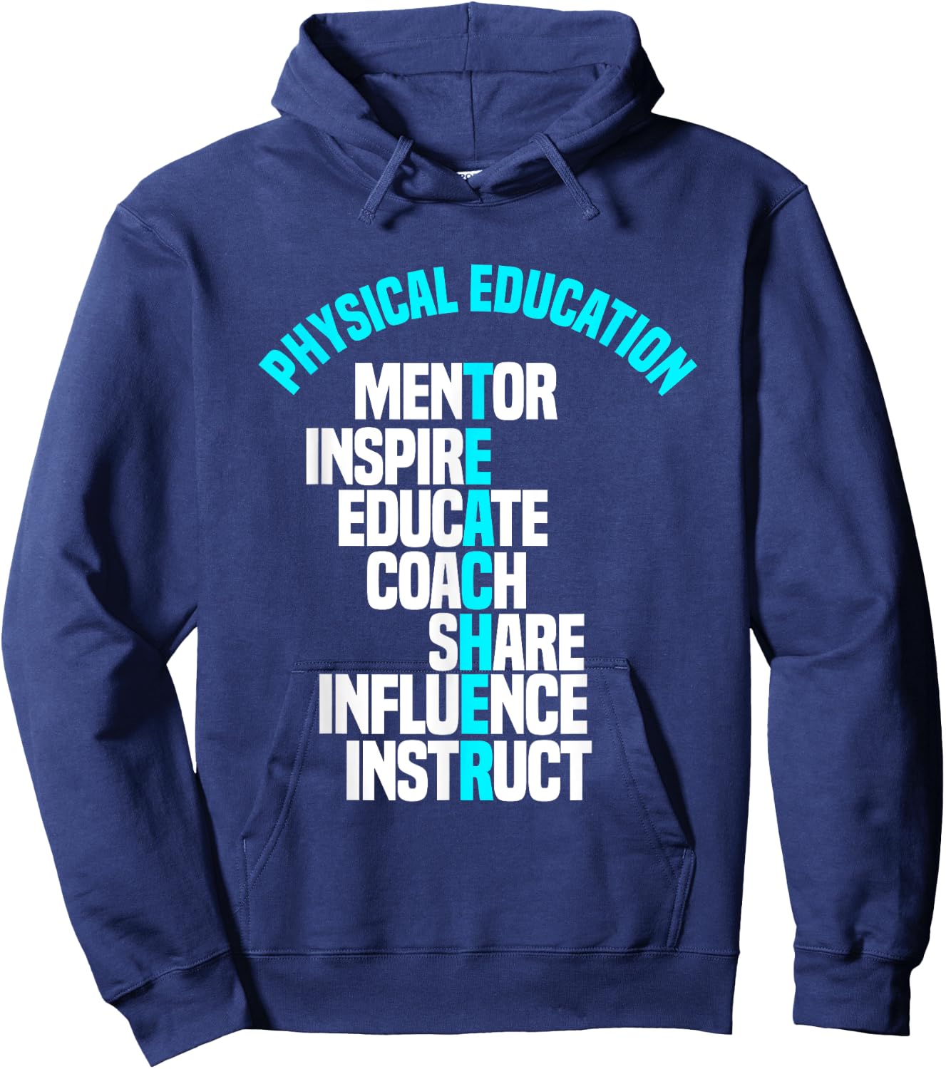 PE Teacher Mentor Coach Physical Education Instructor Sport Hoodie - Hoodie | Navy