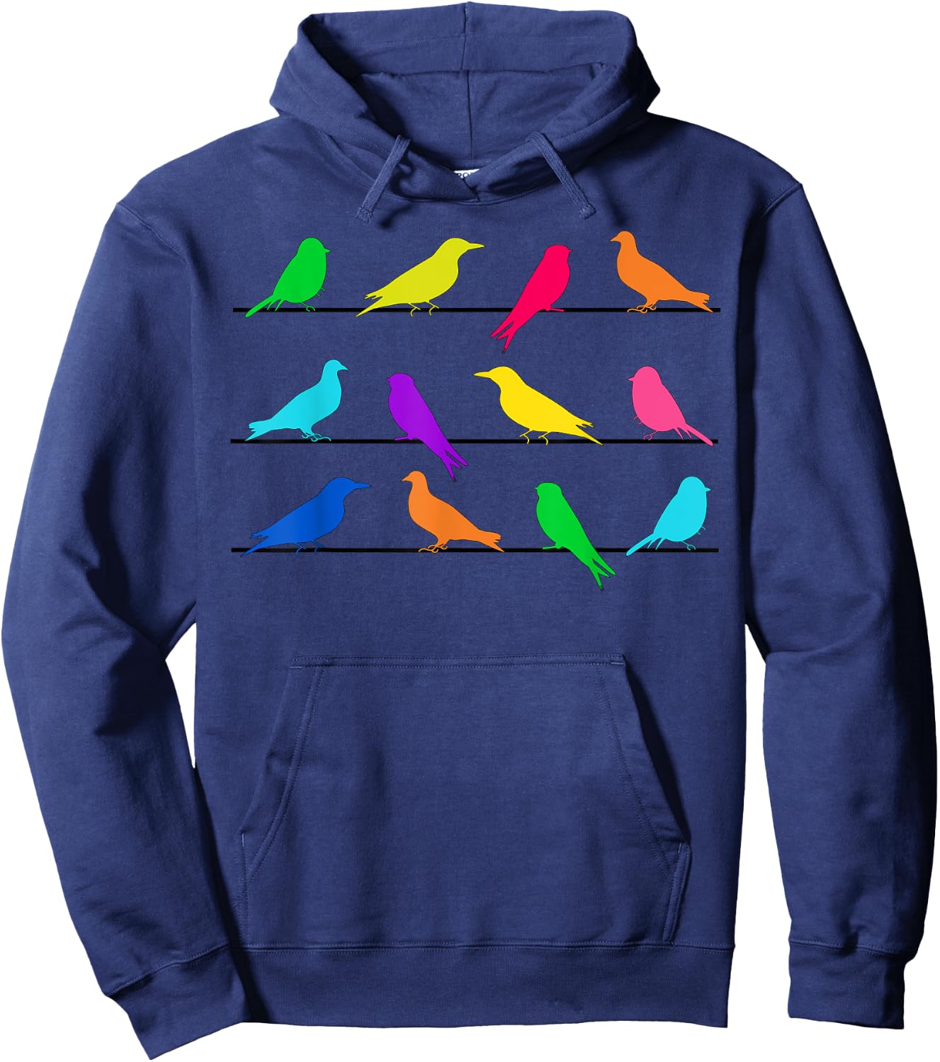 Birding Retro Classic Bird Watcher Watching Gift Hoodie - Hoodie | Navy