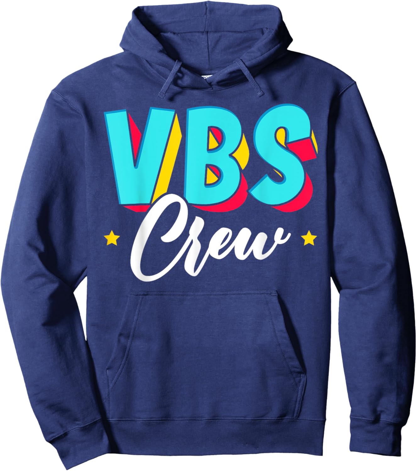 VBS Crew Vacation Bible School Paint Splatter Christian Hoodie - Hoodie | Navy