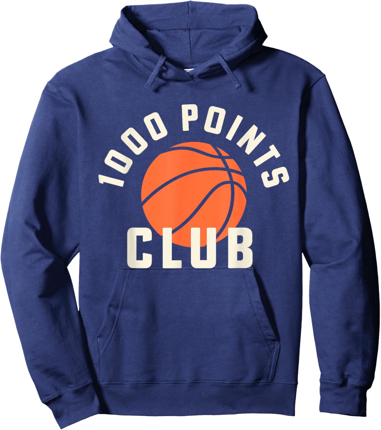 1000 Points Scorer High School Basketball Player Hoodie - Hoodie | Navy