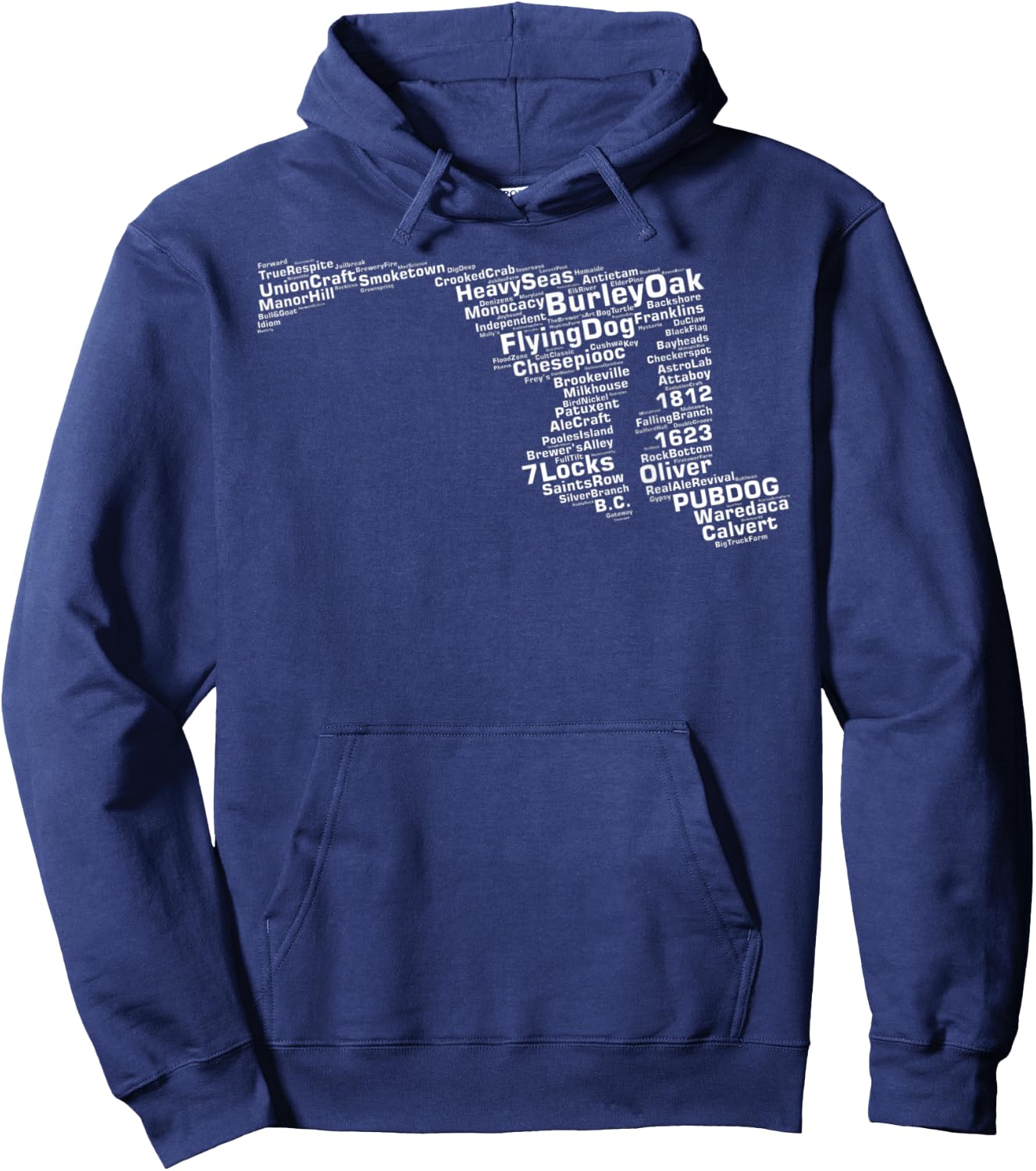 Maryland Breweries Hoodie - Hoodie | Navy