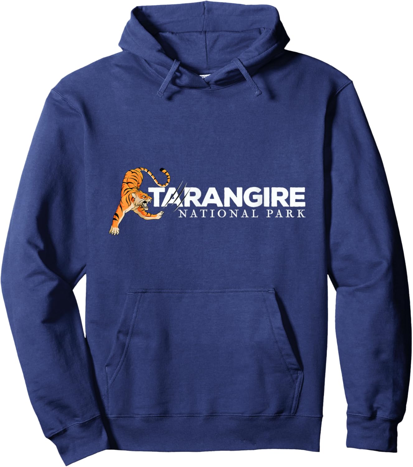 Africa Safari Lion Tarangire National Park Tanzania Hoodie - Hoodie | Navy