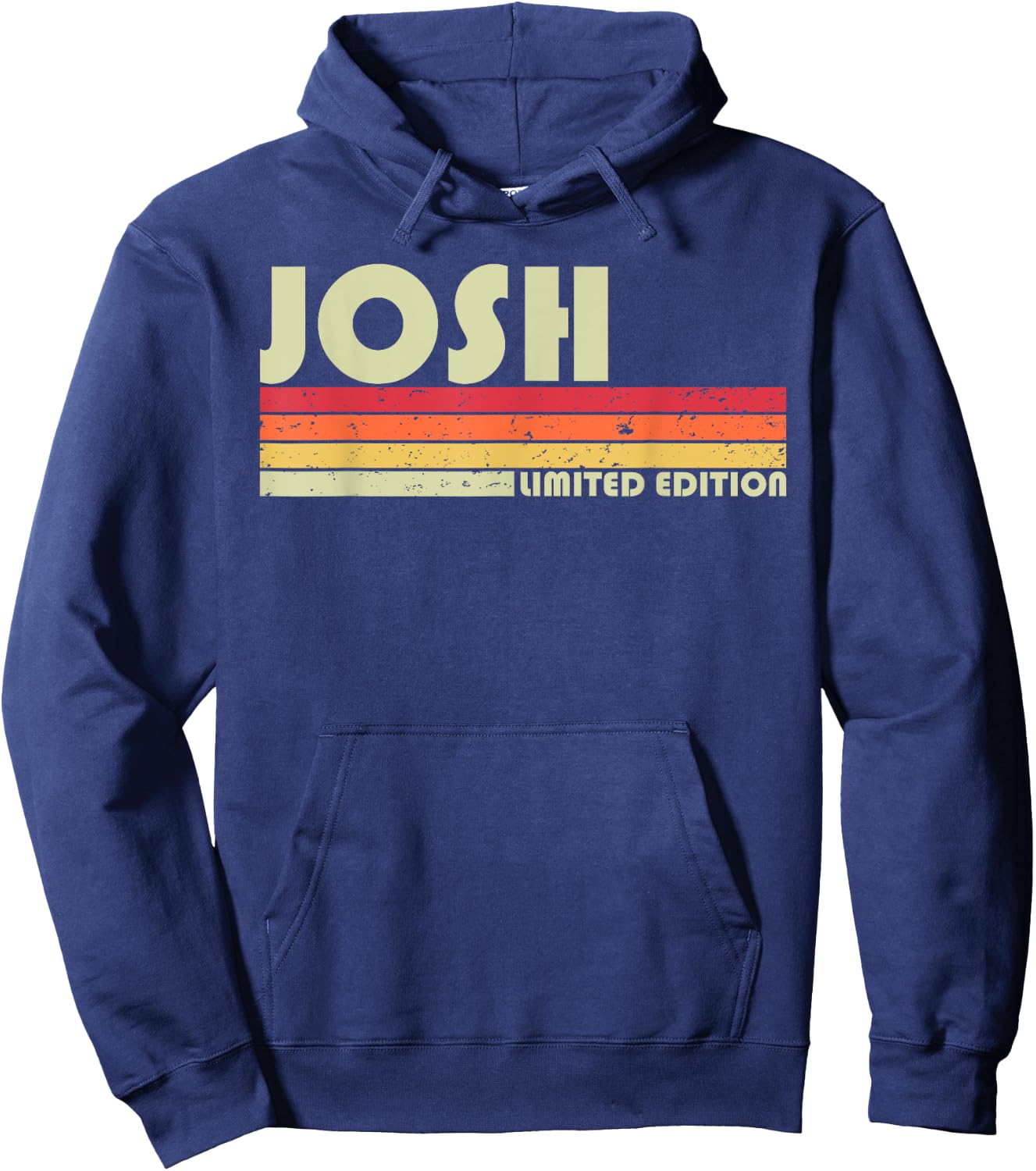 JOSH Gift Name Personalized Funny Retro Vintage Birthday Hoodie - Hoodie | Navy