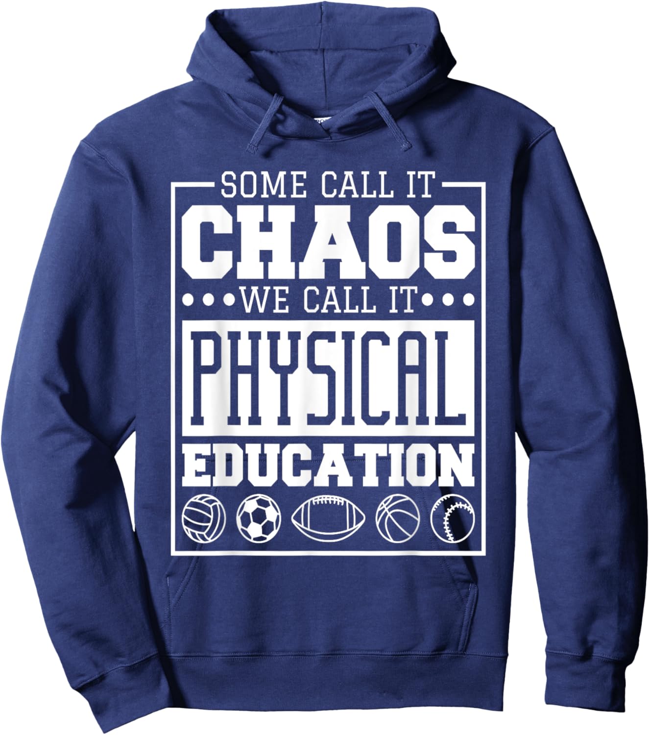 Physical Education Designs for Pe Teachers and Students Men Women Hoodie - Hoodie | Navy